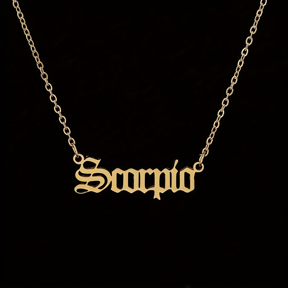 Personalized Zodiac Necklace with 12 Astrological Signs